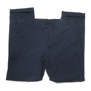 8‎ Seconds Chino Pants Mens 32 x 29 Blue Cuffed Slim Cotton Blend